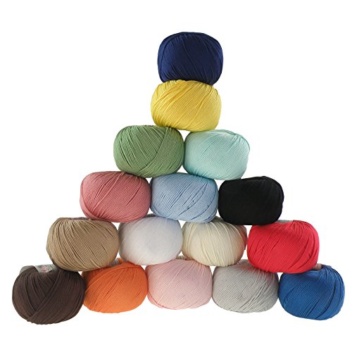 Strickgarn Cotton Glamorous 50g #136 mintgrün - 3