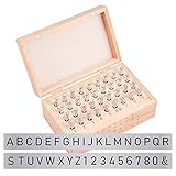 EL PAQUETE INCLUYE: 36 Pack (3 mm 1/8 ") SET DE SELLO - 26 letras en mayúscula (de la A a la Z), 9 números (0-8), 1 &