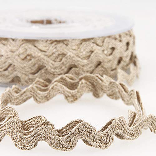 Stephanoise Linen Ric Rac Trim - per 3 metres