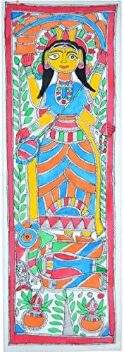 Royal Handicrafts Traditional Madhubani Painting Depicting "Goddess Saraswati "