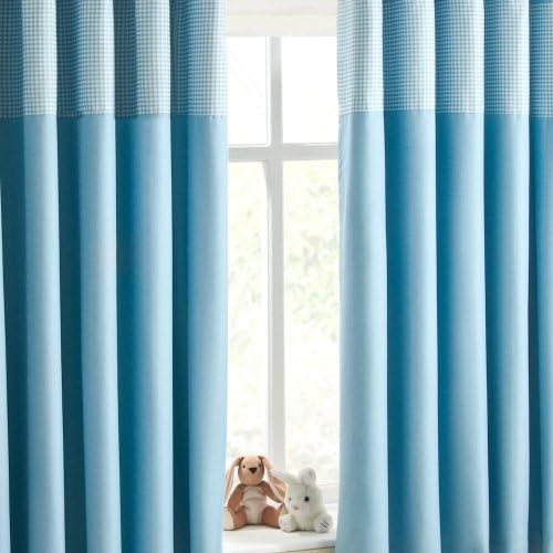Enhanced Living Curtain Panel (Set of 2) Size: 117cm W x 183cm L, Colour: Blue