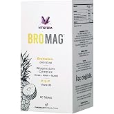 Vitisfera Bromag &ndash; Magnezyum Kompleksi ve Bromelain &ndash; Magnezyum Sitrat, Malat, Taurat, Vitamin B6 &ndash; 60 Tablet