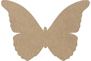 BÜTIC GMBH Tablero de fibra de densidad media con diseño de mariposa, corte de 3 a 50 cm, para manualidades, 1 unidad, ancho: 16 cm