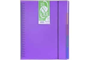 Grafoplas 39425035－Carpeta fundas extraibles, tamaño A4, color violeta, 50 fundas