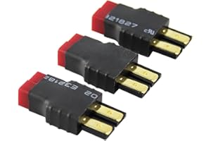 OliYin 3pcs Mâle TRX Traxxas vers Femme Deans Adaptateur Connecteur LiPo Slash (Pack de 3)