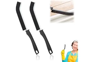 XOUDKE 2pcs Spazzola per la Pulizia delle Fessure, Spazzola per la Pulizia delle Fughe con Manico Design, Spazzola per Dettagli, Spazzola per Doccia, Pavimenti, Bagno e Cucina