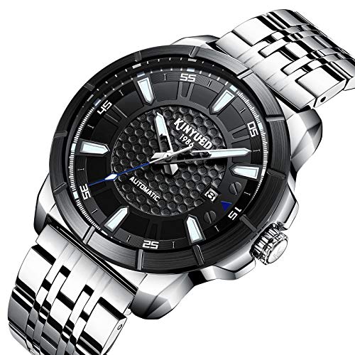 Preisvergleich Produktbild ZYWTZ Mechanische Uhr für Herren, Vollautomatisches mechanisches Tourbillon-Uhrwerk Herrenuhr