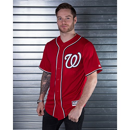 Majestic MLB Nationals de Washington Rouge Cool Base Jersey Athletic