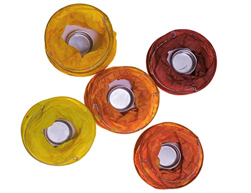 kadoh Papierlampions Set of 5 rot-orange (L) - 2