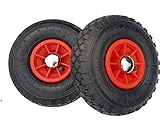 2 x Rad/Ersatzrad für Bollerwagen und Sackkarre mit Rollenlager/Kugellager