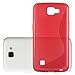Produktbild Cadorabo Hülle für LG K4 2016 (6) - Hülle in Inferno ROT – Handyhülle aus flexiblem TPU Silikon im S-Line Design - Silikonhülle Schutzhülle Soft Back Cover Case Bumper