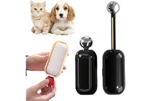 ‎GIVUAIME Multifunktionaler tragbarer Fusselentferner, 2025 Neu Mini fusselrolle, Wiederverwendbare fusselrolle mit fusselbürste, tierhaarentferner für Kleidung, Teppich & Sofa (schwarz)