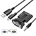 Produktbild VicTsing VGA auf HDMI Adapter 1080P Full HD VGA zu HDMI Konverter mit Audio Übertragung und USB Kabel für Stromversorgung unterstützt für Computer, Projektor, Laptop, DVD-Player usw.
