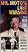 Produktbild Mr. Moto's Last Warning [VHS]