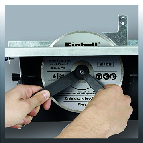 Einhell Fliesenschneidmaschine TC-TC 618 (600 W, Schnitthöhe 35 mm, Tischgröße 330 x 360 mm, Diamant-Trennscheibe-Ø 180 mm) - 6