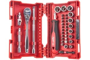 MILWAUKEE Milawaukee grzechotka, zestaw nasadek i bitów 1/4 cala, 38 sztuk