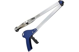 FamilyMall Pinza Manuale/GREIF Arm/greifzange con Braccio Lungo, Pieghevole Blu