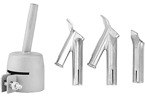 POOSR 4 Pezzi Velocità Saldatura Ugelli per Vinile Pvc Plastica Calda Aria Ventilatore Triangolare Velocità Ugello Rotondo Saldatura Testa Y Tipo