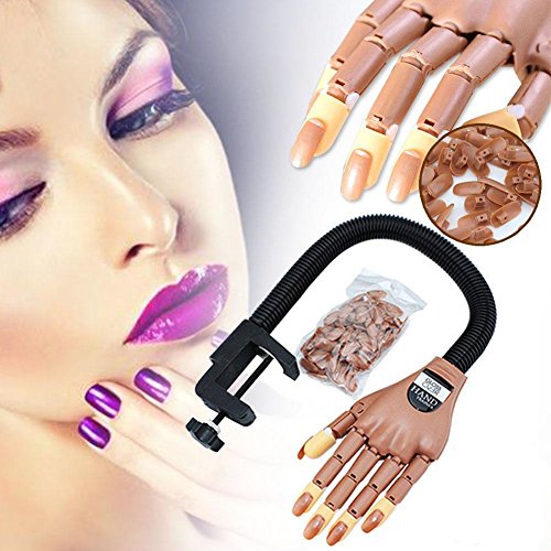 GSTONE Adjustable Life Size Nail Art Training Hand Praxis Lernen Modell + Refit Tipps Hohe von robusten Qualität gemacht Eigenschaften