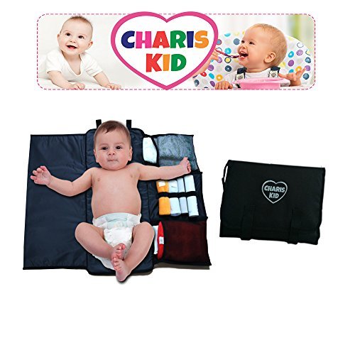 Charis Kid Portable Diaper Changing Pad - Quick and Easy - Compact and Comfortable Changing Mat - Keep Your Baby Clean and Happy, and more sleep for You