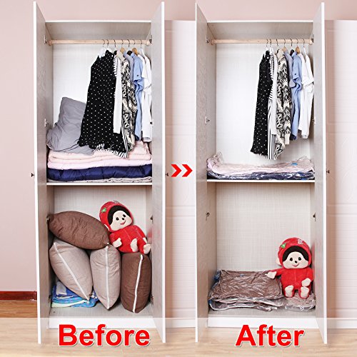 Songmics 10-tlg Set 60 x 80 cm Vakuumbeutel Vakumm Aufbewahrungsbeutel Haushaltshelfer Luftpumpe gratis RVM101 - 3