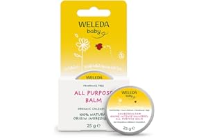 Weleda Baby All Purpose Balm, Baby Balm, Calendula Balm, Recommended by Midwives, Fragrance Free, Dermatologically Tested, Gentle Protection, 100% Certified Natural, 25g