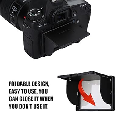 Acouto Screen Cover  3 Inch Camera LCD Monitor Screen Cover Sun Shade Hood Flexible Protective Cover