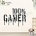 Produktbild zaosan % Gamer Wandaufkleber Vinyl Art Removeable Poster Mode Abziehbilder Moderne Ornament Für Schlafzimmer Wohnzimmer Dekor 57X69 cm