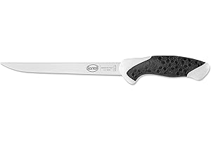 Sanelli Sakura - Cuchillo para filetear pescado, 20 cm, acero inoxidable, negro/blanco