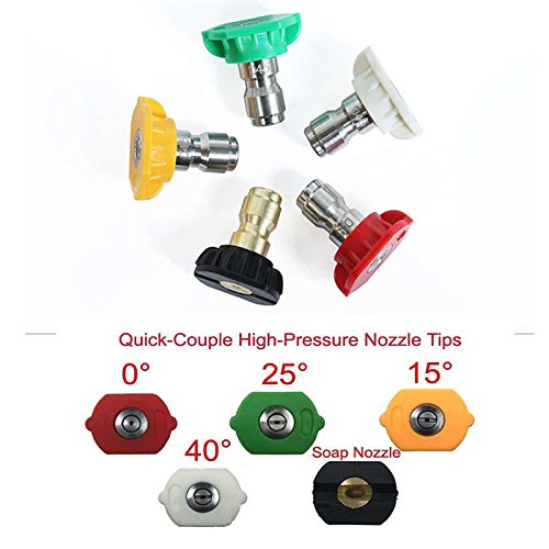 Hochdruckreiniger Spray Nozzle Tipps Quick Disconnect Fittings 1/4 Koppler 2.0mm Loch