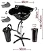 Produktbild All-in-One Elite Friseur Tragbare Salon Kippen schwarz Waschbecken Becken Schale stehen, mit 2 x Drainage Tanks (inkl. Ersatz) und 2 x Gel Hals liegt (inkl. Ersatz) – Hair Barber Salon Klinik Operation Training
