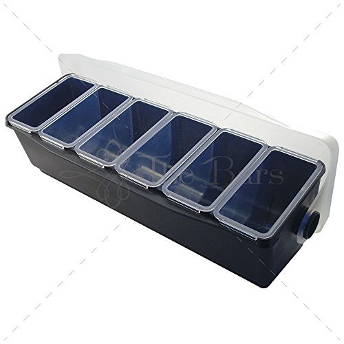 Radioactivebarman- Porta Condimenti/Decorazioni A 6 Vaschette -Attrezzature Barman