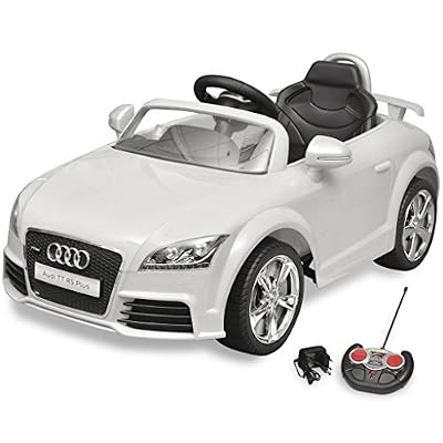 VIDAXL Voiture électrique pour enfant Audi TT RS blanche avec télécommande
