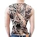 Produktbild tzxdbh 2PCs-Full zurück Tattoo Aufkleber großes Bild wasserdicht Männer und Frauen dauerhafte Guan Gong Zhao Yun Tintenfisch Tattoo Tattoo Aufkleber voller Rücken 81