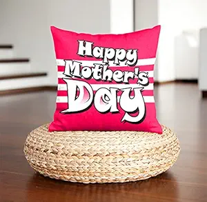 DreamVio Soft Fabric Cushion, Gifts for Mom,Grandma,World's Best Mom,Pyari Mumma,Mummy on Birthday's, Mother's Day Color : Pink Size : 12 x 12 Inch Design 177