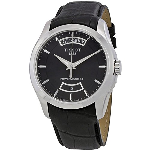 Tissot Couturier Powermatic 80 Herren-Armbanduhr 39mm Armband Leder Schwarz Automatik T035.407.16.051.02 Tissot Couturier Powermatic 80 Herren-Armbanduhr 39mm Armband Leder Schwarz Automatik T035.407.16.051.02