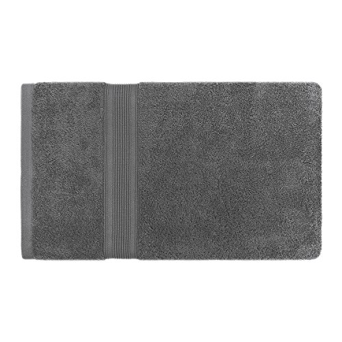 2er Set Frottee Duschhandtücher Duschtücher Strandtücher in vielen Farben erhältlich – 100% Baumwolle 500 gr/m² anthrazit / dunkelgrau 70 x 140 cm - 3