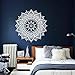 Produktbild Mandala Wandtattoo Boho Yoga Wandaufkleber Für Schlafzimmer Blume Kunstwand Bohemian Removable Home Wohnzimmer Decor A12 42 * 42 CM