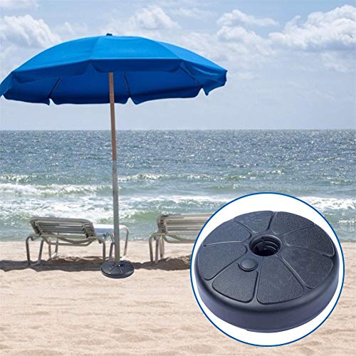 Patio Lawn Garden Umbrellas Canopies Shade Patio Umbrella Base Stand 22l Water Or 65 Lbs Sand Fillable Weight Round 18x18 Diameter Rust Free Weather Resistant Garden Beach Parasol Anchor