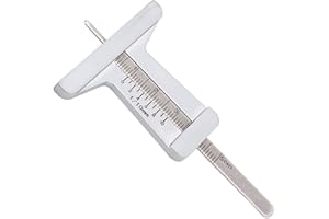 FTVOGUE Calibro di Profondità 0-50 mm in Acciaio Inossidabile con Scala Chiara e Impugnatura Ergonomica per Misurazioni Preciso in Meccanica e Fai da Te