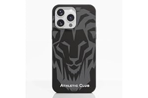 PHONECASES3D - Funda Móvil Compatible con Apple iPhone 15 Pro MAX Oficial de Athletic Club Compostable A Base de Plantas Black