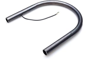 ALCHEMY PARTS Cerchio universale per sella moto con LED di stop, luce freno e indicatori di direzione, anello in acciaio resistente per progetti moto custom