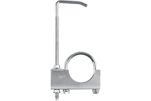 SPEEDWOX 2.5 Zoll Universal Auspuffschelle Auspuffschelle mit Aufhänger Endschalldämpferaufhänger Universal Auspuffaufhänger Auspuffanlage Aufhänger passend für 2.5“ Auspuffrohr für PKW LKW