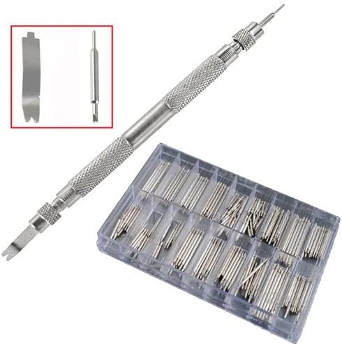 360pcs 8 – 25 mm Band Stainless Steel Spring Bars Pins Spring Hype Rlink Remover Watch Repair Tool Set