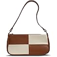 NIUEIMEE ZHOU Shoulder Bag for Women Retro Vegan Leather Classic Clutch Tote HandBags Purses with Zipper Closure