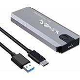 M.2 NVME USB3.1 Tip-C GEN2 10GBPS, Type-C NVMe+NGFF Adapt&ouml;r&uuml;, Gri Al&uuml;minyum, Taşınabilir Katı Hal S&uuml;r&uuml;c&uuml; Kasası, Laptop ve Ma