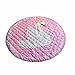 Produktbild Einhorn Kinder Babys Straßenkarte Baumwolle Frühling Outdoor Wasserdicht Strand Krabbeldecken| Spielbögen| Spielmatte| Spielteppiche für Kinderzimmer (Schwan, Runde)