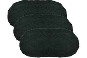 JYC CREATIVE Pelote de laine fine (100 g - 365 mètres), laine à tricoter, laine acrylique, laine pour travail, crochet, laine à tricoter, (3, noir)