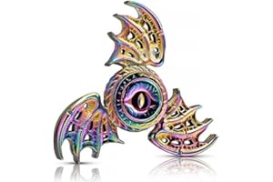 LNCOJOLM Dragon Wing Fidget Spinner Hand Spielzeug Kid Erwachsene, Regenbogen Metall Fidget Spielzeug Heavy Duty Fidget Ball Anti-Angst Stress Entlasten Spinner Geburtstagsgeschenk für Jungen Männer
