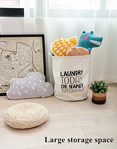 CAM2 faltbar englischen Buchstaben Leinen Wäschekorb Stoff Haushalt Organizer Korb 65 x 50 x 50 cm Today - 3